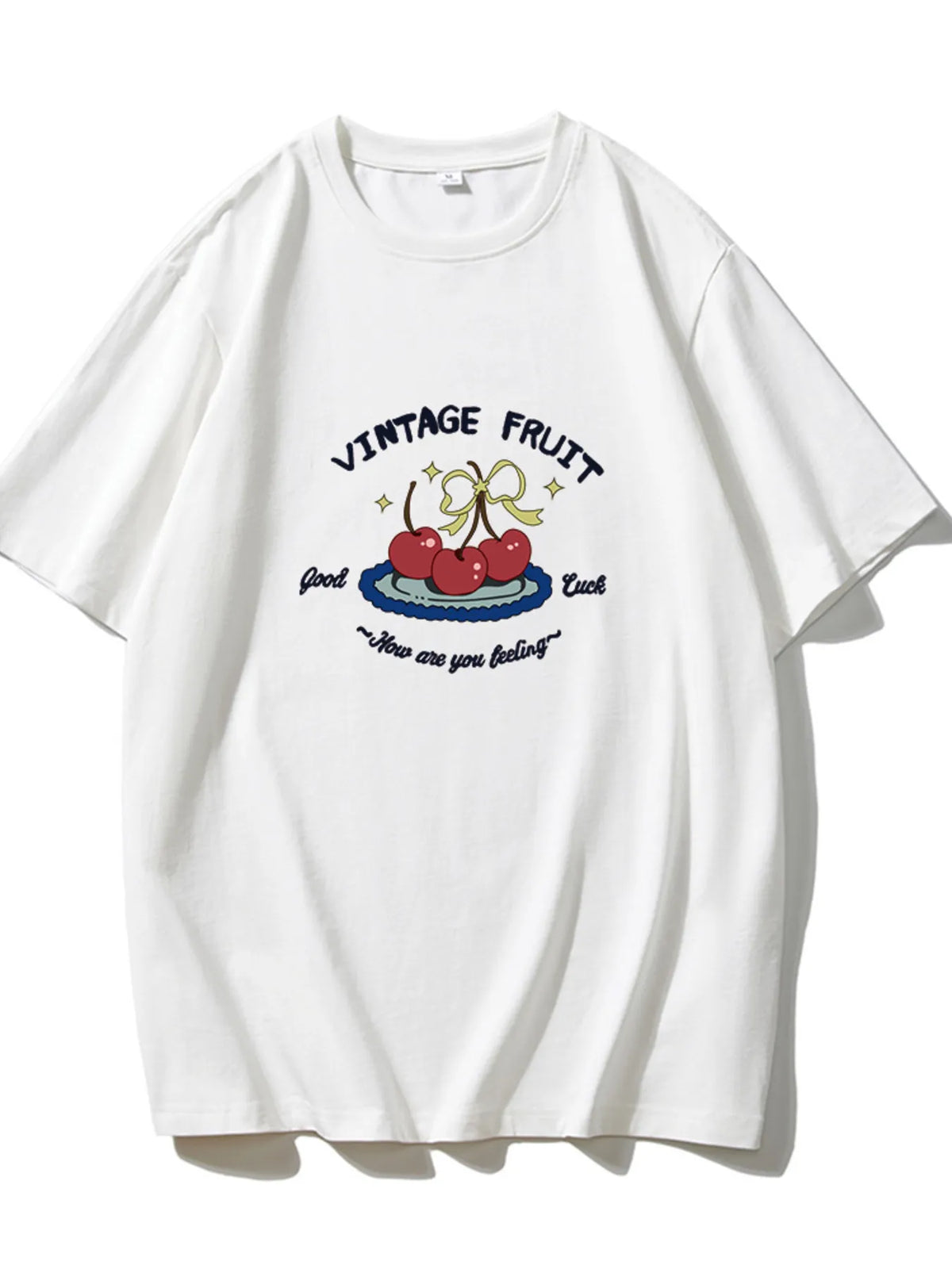 Plus Size Fruit Graphic Round Neck T-Shirt