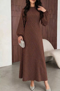 Polka Dot Long Sleeve Maxi Dress 101001469171625 35 Affordable Fashion Under $100 Jerry's Apparel 
