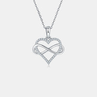 Moissanite 925 Sterling Silver Heart Shape Necklace