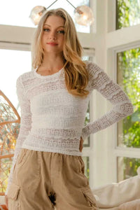 BiBi Ruffles Detail Flower Lace Top 100100703381744 34 Gifts for Her Jerry's Apparel 