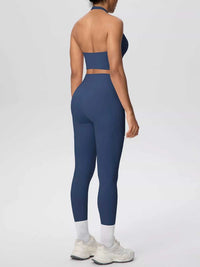 Halter Neck Crop Top and High-Waisted Leggings Active Set 101006684139191 85 Affordable Fashion Under $100 Jerry's Apparel 