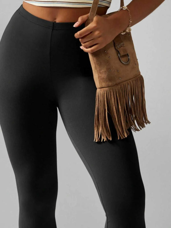 High-Waisted Active Capri Leggings 100100191577687 24 Jerry's Apparel 