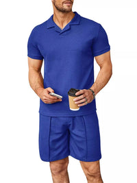 Men's Full Size Casual Short Sleeve Polo and Shorts Set Plus Size 100400558917074 34 Affordable Fashion Under $100 Jerry's Apparel 