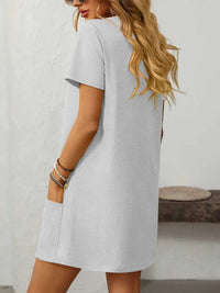 Mandy Square Neck Short Sleeve Mini Dress 100100588511470 24 Affordable Fashion Under $100 Jerry's Apparel 