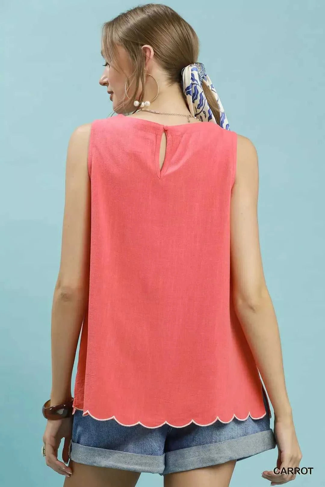 Umgee Floral Embroidered Sleeveless Top 100100699801175 60 Affordable Fashion Under $100 Jerry's Apparel 