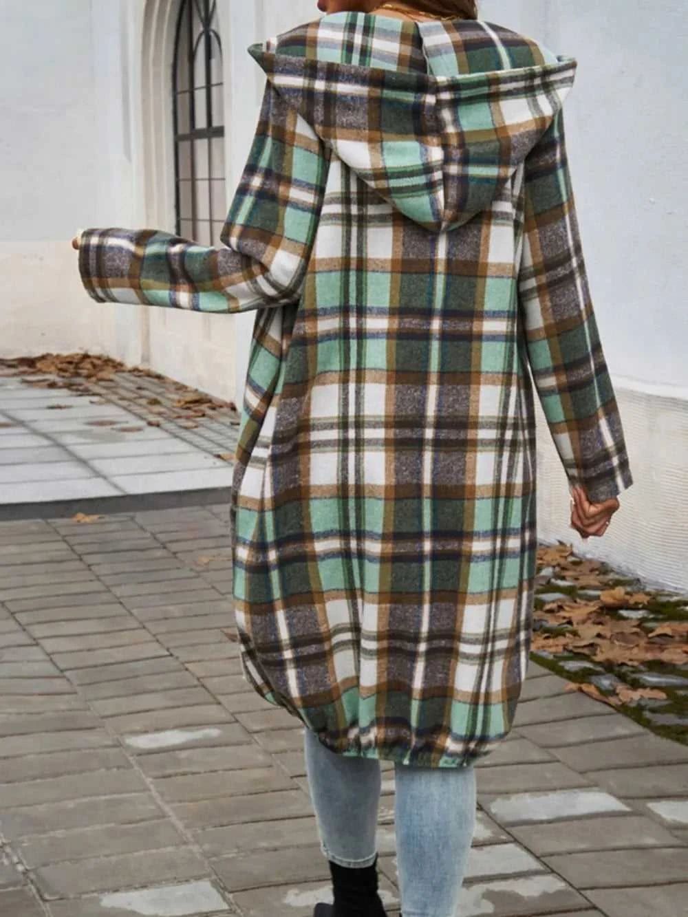 Devine Plaid Zip Up Hooded Coat 100100313261902 47 Affordable Fashion Under $100 Jerry's Apparel 
