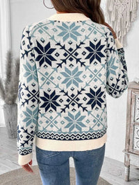 Perfee Graphic Round Neck Long Sleeve Sweater 100100776961286 42 Affordable Fashion Under $100 Jerry's Apparel 