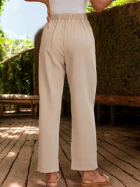 Perfee Ruched Half Elastic Waist Pants 100100547441852 27 Affordable Fashion Under $100 Jerry's Apparel 