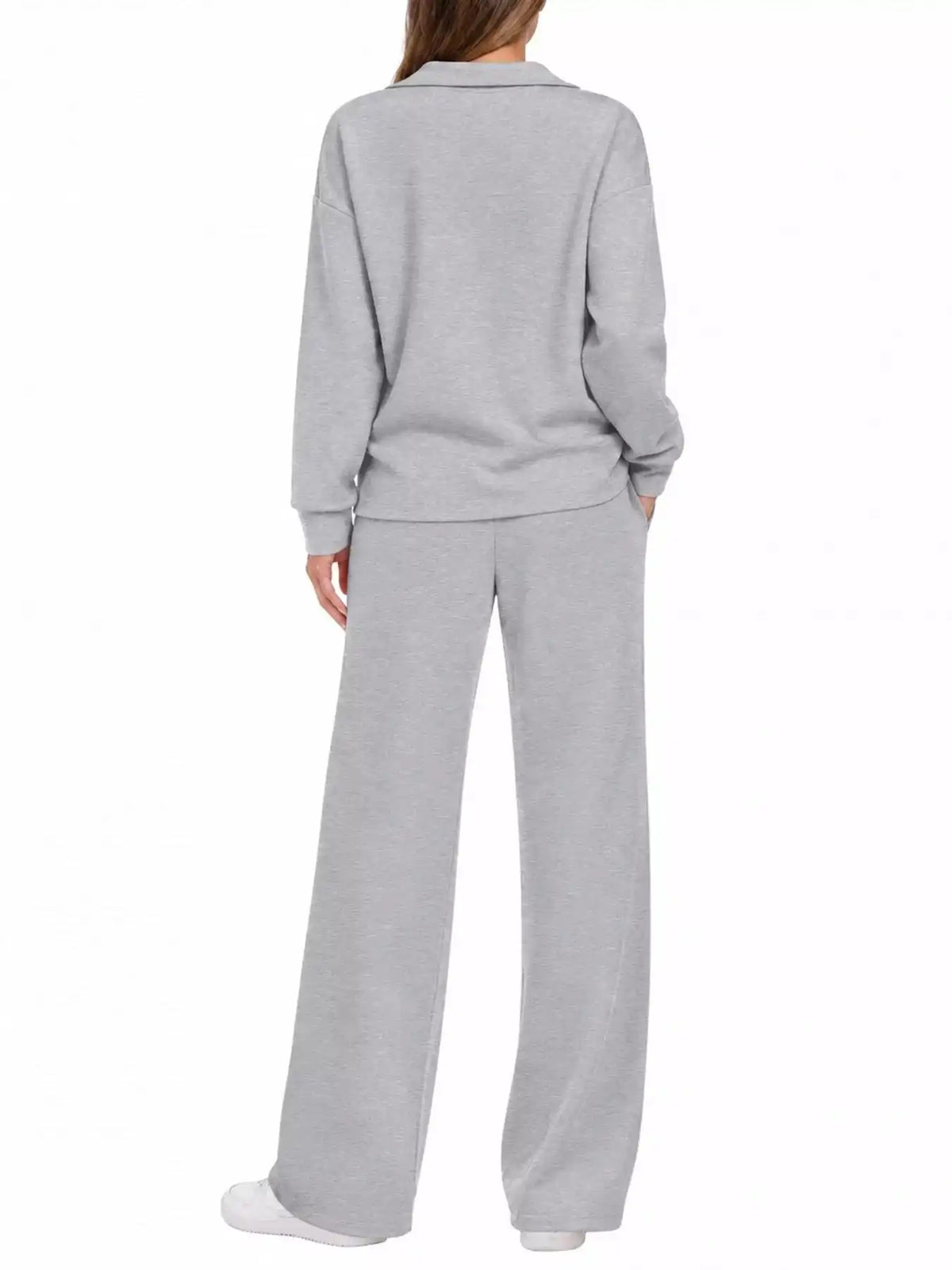 Dropped Shoulder Top and Pants Set 101001926020102 36 Women's Pants Set Gifts for Her Jerry's Apparel 