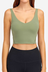 Millennia Deep V-Neck Crop Sports Bra 100100684956780 24 Affordable Fashion Under $100 Jerry's Apparel 