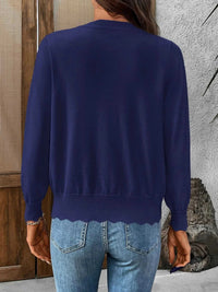 Ribbed Edge Button-Up Knit Cardigan 100100482577968 37 Affordable Fashion Under $100 Jerry's Apparel 