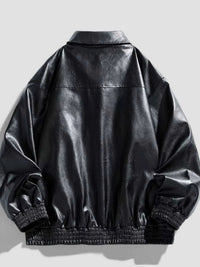 Men's Plus Size Zip Up Leather Jacket 100400288965643 77 Affordable Fashion Under $100 Jerry's Apparel 