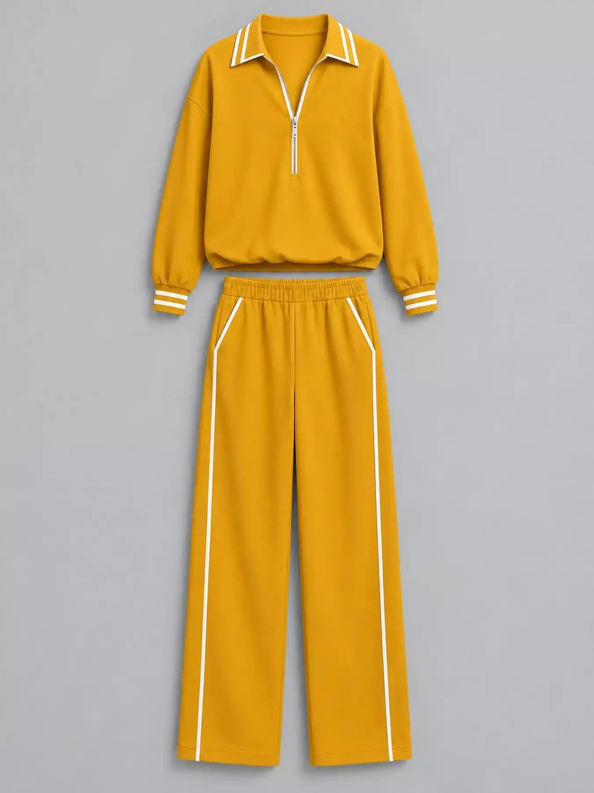 Striped Half Zip Top and Pants Set 101001673461092 67 Gifts for Her Jerry's Apparel 