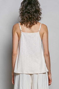 POL Lace Detail V-Neck Textured Knit Cami 100100144761508 41 Affordable Fashion Under $100 Jerry's Apparel 