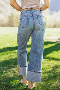 Cuffed Straight Loose Jeans 100100336722842 76 Affordable Fashion Under $100 Jerry's Apparel 