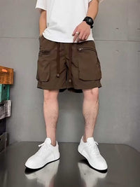 Men's Plus Size Multi-Pocket Relaxed Fit Cargo Shorts 100400319971194 34 Affordable Fashion Under $100 Jerry's Apparel 