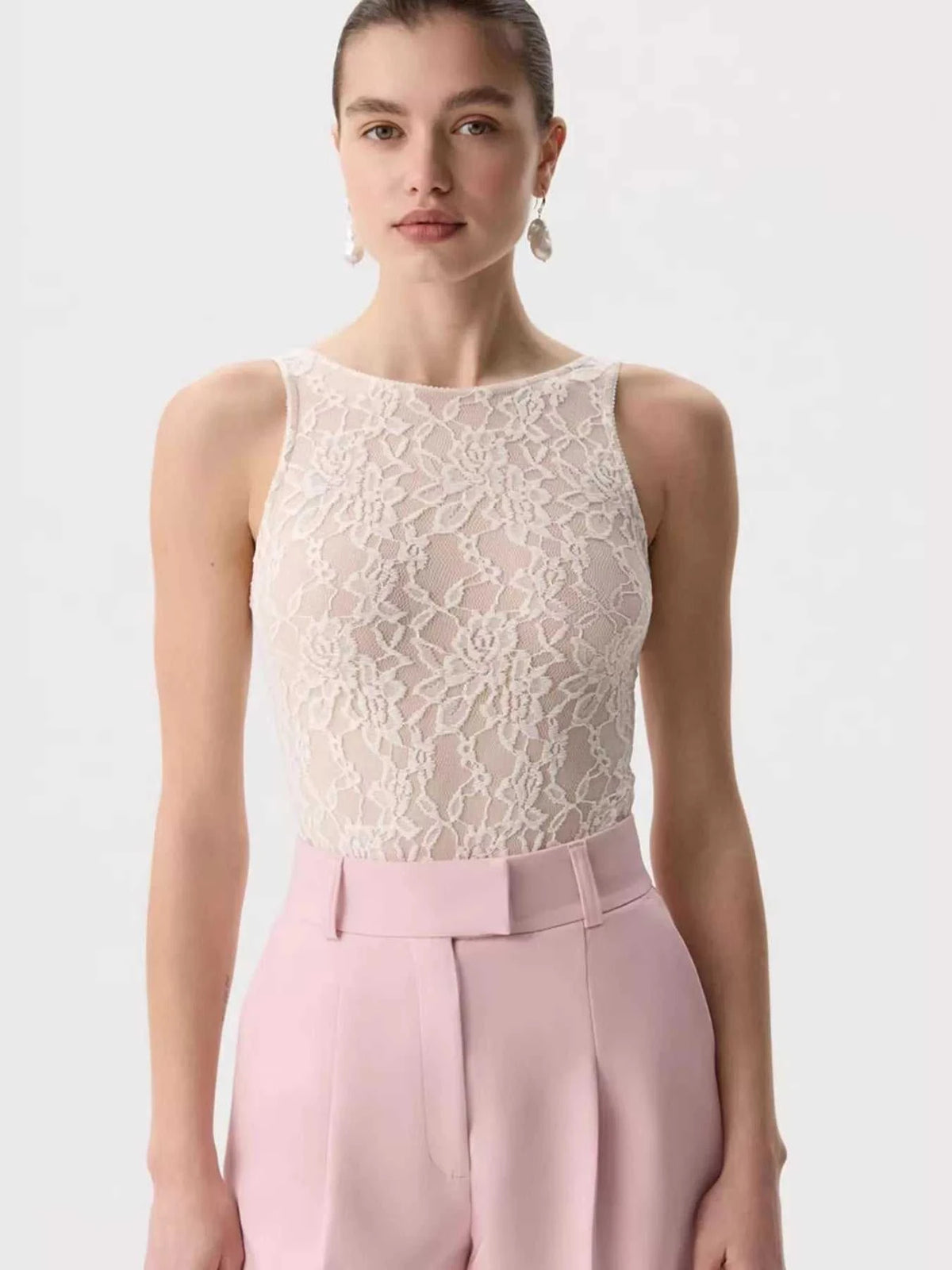 Lace Round Neck Long Sleeve Top 100100846416323 30 Affordable Fashion Under $100 Jerry's Apparel 