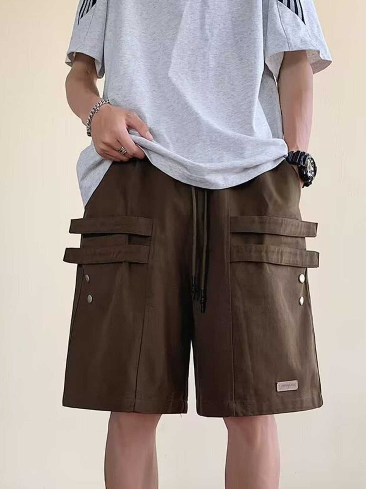 Men's Plus Size Casual Cargo Shorts with Pockets 100400281636693 31 Affordable Fashion Under $100 Jerry's Apparel 