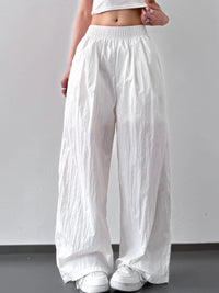 Wide Leg Elastic Waist Pants