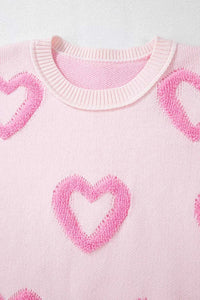 Heart Shape Bubble Sleeve Baggy Sweater 100100868213065 63 Affordable Fashion Under $100 Jerry's Apparel 