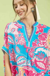 Umgee Abstract Print Oversized Top 100100141541589 47 Affordable Fashion Under $100 Jerry's Apparel 
