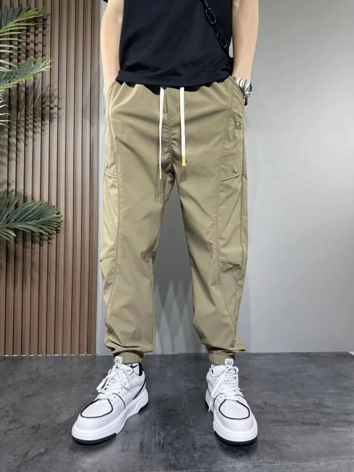 Men's Plus Size Drawstring Loose Fit Joggers 100400685318499 39 Affordable Fashion Under $100 Jerry's Apparel 