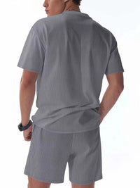 Men's Full Size Casual Striped Top and Shorts Set Plus Size 100400568801852 33 Affordable Fashion Under $100 Jerry's Apparel 