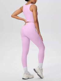 Scoop Neck Tank and High-Waisted Leggings Active Set 101006388543899 85 Gifts for Her Jerry's Apparel 