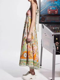 Printed Square Neck Cami Dress
