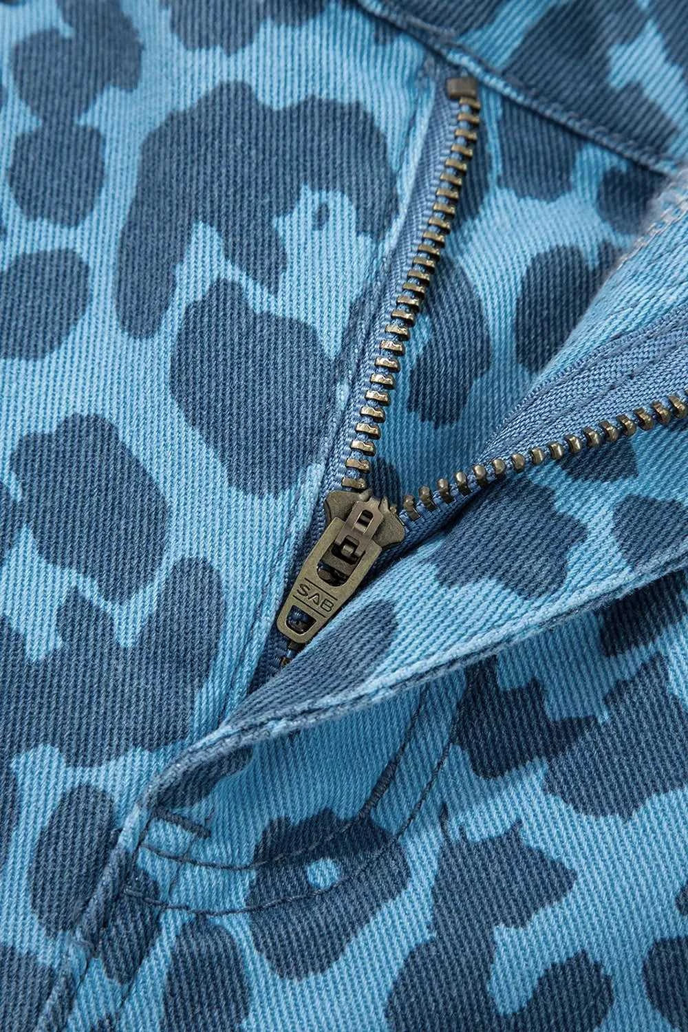 Leopard Print Barrel Leg Jeans 100100568374845 66 Affordable Fashion Under $100 Jerry's Apparel 
