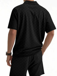 Men's Full Size Quarter Zip Short Sleeve Top and Shorts Set Plus Size 100400657045189 43 Affordable Fashion Under $100 Jerry's Apparel 