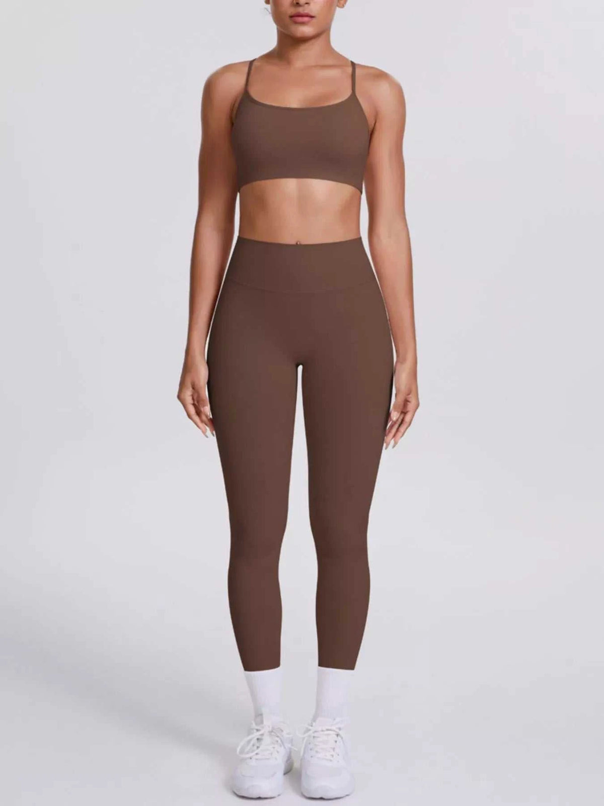 Criss-Cross Back Cami and Leggings Active Set 101006319091881 80 Affordable Fashion Under $100 Jerry's Apparel 