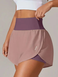 Pocketed High Waist Active Shorts