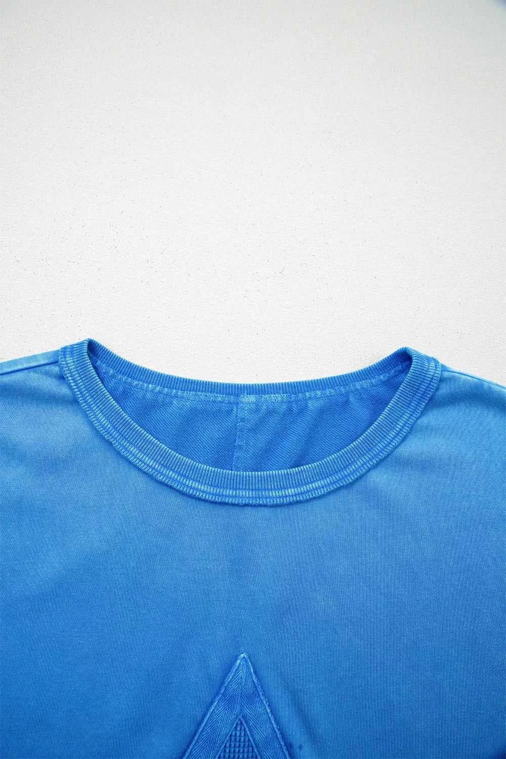Mineral Wash Star Mesh Patchwork Oversize Tee 100100214366349 67 Affordable Fashion Under $100 Jerry's Apparel 