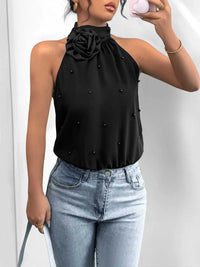 3D Flower Grecian Neck Bodysuit 100100320791100 25 Affordable Fashion Under $100 Jerry's Apparel 