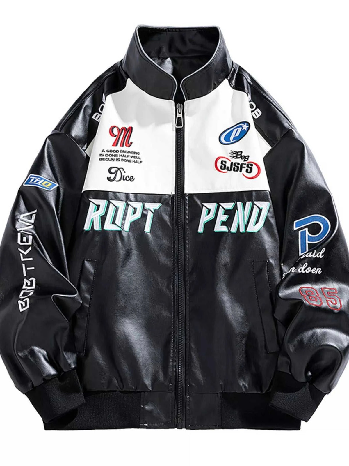 Men's Plus Size Racing-Inspired Zip Up Jacket 100400927189065 94 Affordable Fashion Under $100 Jerry's Apparel 