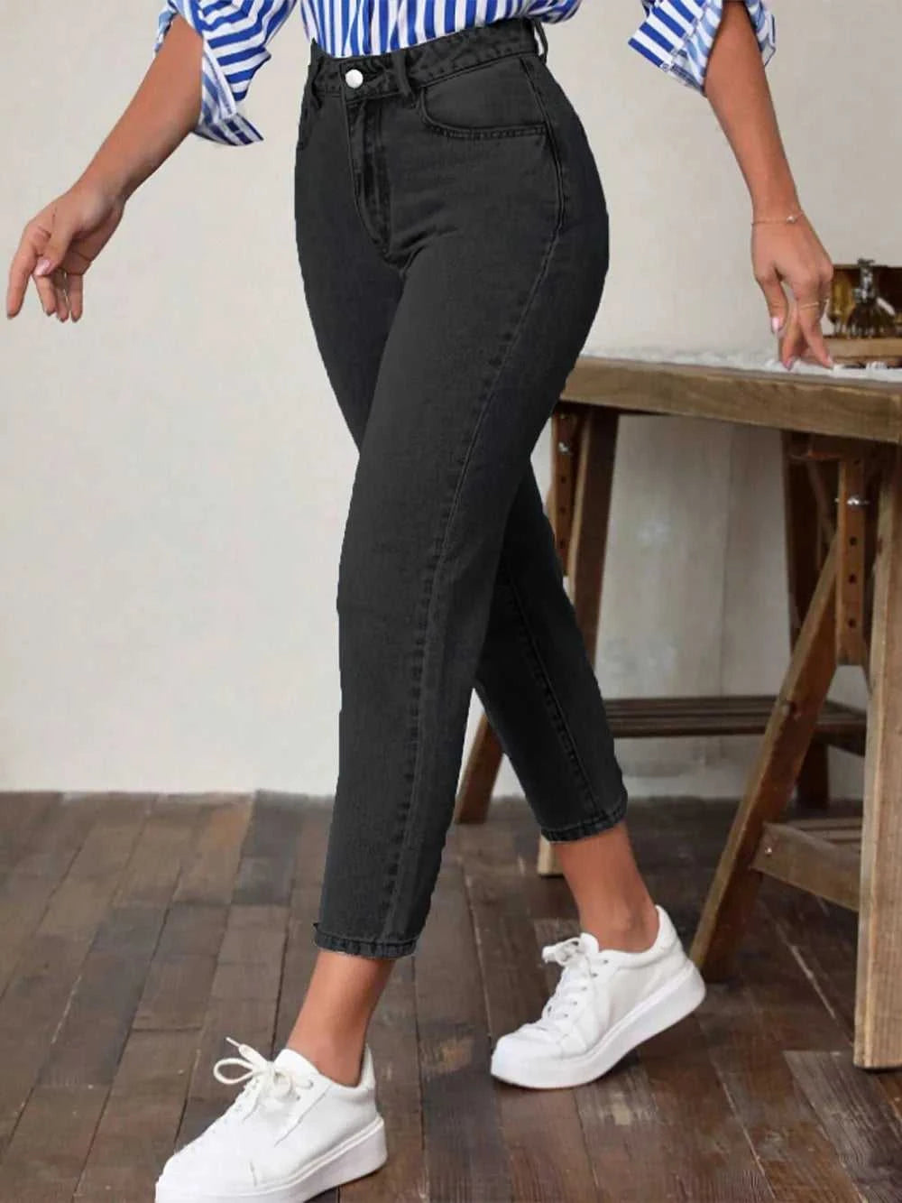 High Waist Jeans with Pockets 100100939280911 40 Affordable Fashion Under $100 Jerry's Apparel 