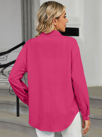 Collared Neck Long Sleeve Shirt