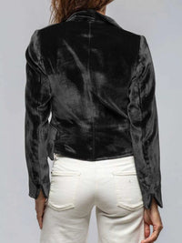 Velvet Lapel Collar One Button Blazer 100100335139968 39 Affordable Fashion Under $100 Jerry's Apparel 