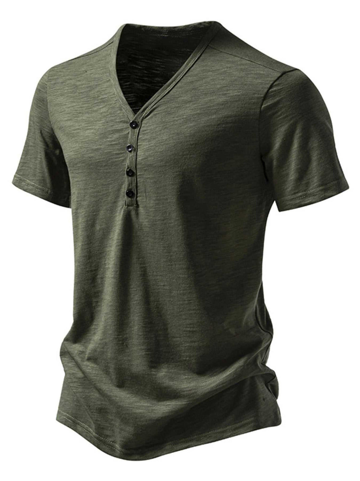 Men's Casual Button Detail T-Shirt 100400483124251 27 Affordable Fashion Under $100 Jerry's Apparel 