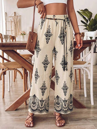 Boho Print Wide Leg Pants 100100713043655 36 Seasonal Fashion Collections Jerry's Apparel 