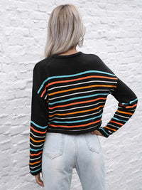 Striped Long Sleeve Knit Top 100100076902494 23 Affordable Fashion Under $100 Jerry's Apparel 