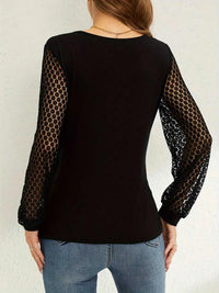 Surplice Lace Long Sleeve Top 100100642608123 30 Affordable Fashion Under $100 Jerry's Apparel 