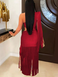 One-Shoulder Cutout Fringe Bodycon Party Dress 101001164315621 71 Affordable Fashion Under $100 Jerry's Apparel 