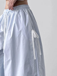Lace Detail Wide Leg Pants