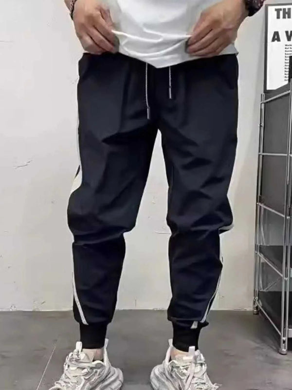 Men's Plus Size Drawstring Contrast Joggers 100400039865595 41 Affordable Fashion Under $100 Jerry's Apparel 