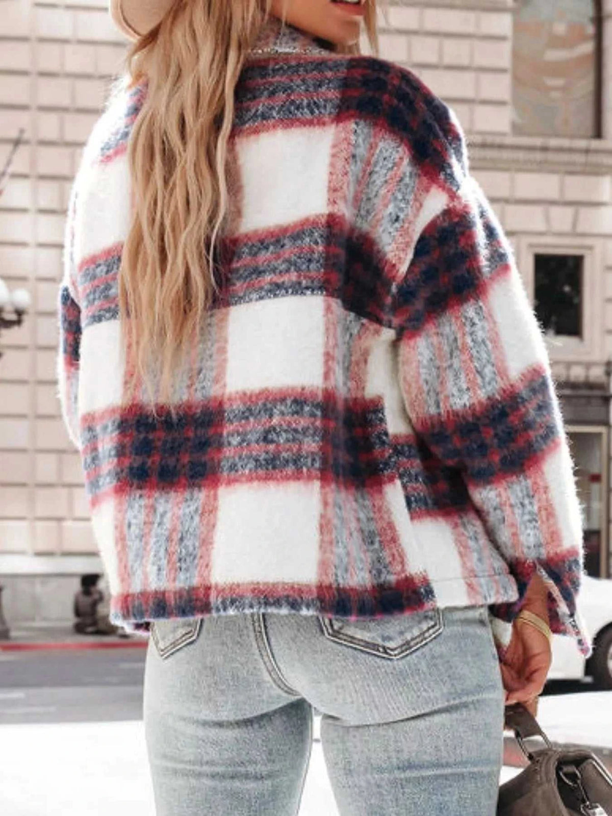 Plaid Button-Down Shacket 100100929901192 57 Affordable Fashion Under $100 Jerry's Apparel 