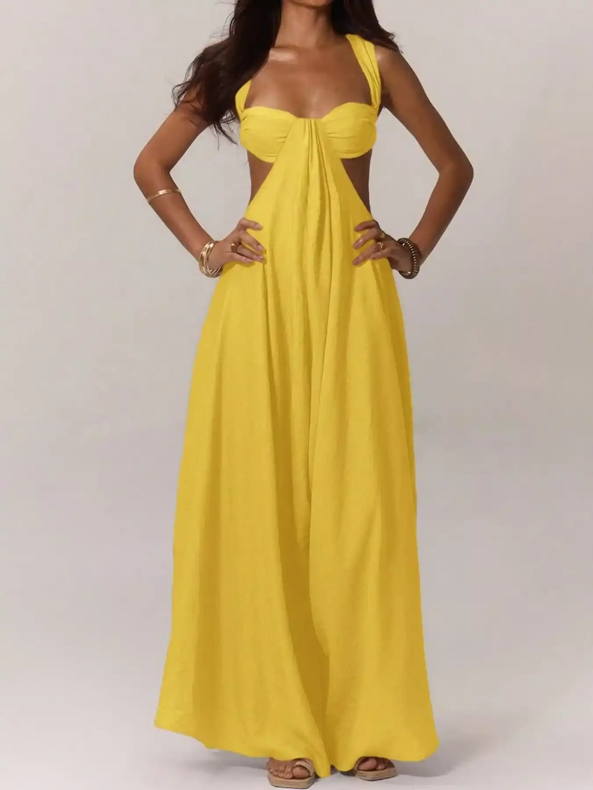 Backless Wide-Leg Jumpsuit with Cut-out Detail 101001809712429 55 Affordable Fashion Under $100 Jerry's Apparel 