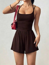 Ruched Spaghetti Strap Romper 100100748306286 25 Affordable Fashion Under $100 Jerry's Apparel 