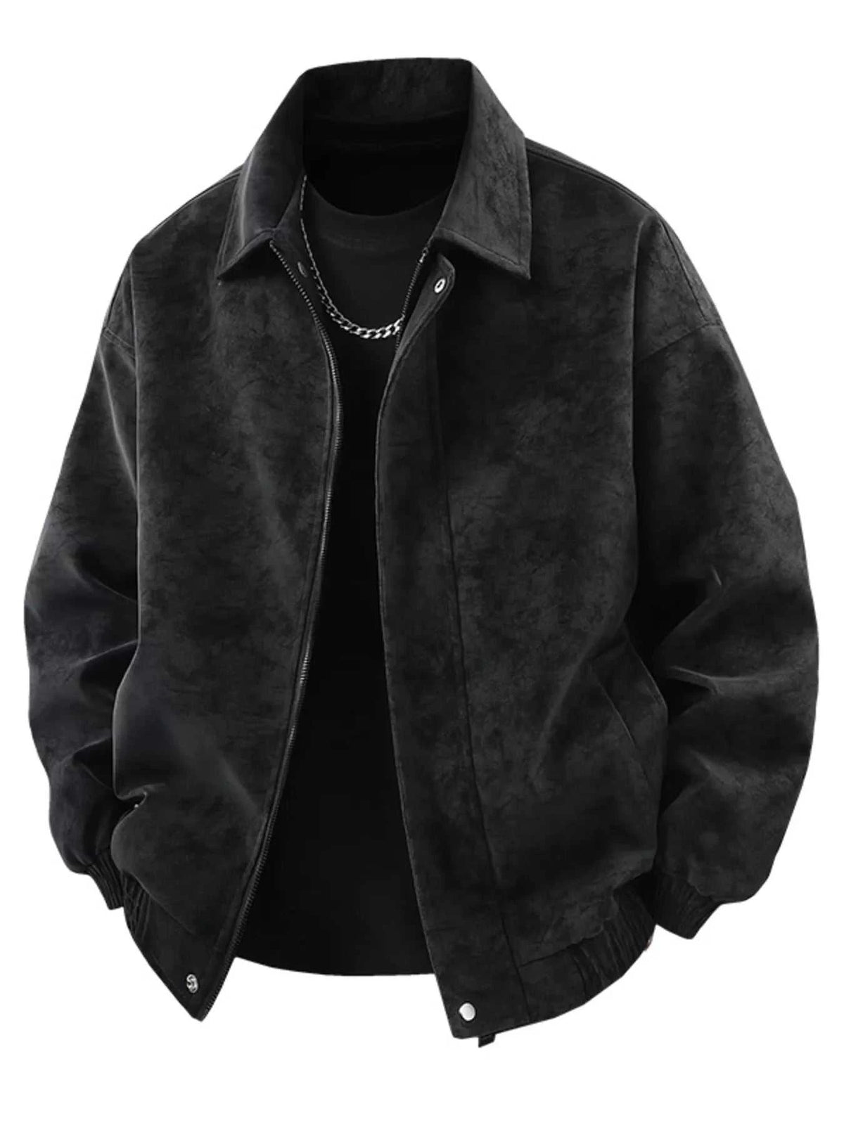 Men's Plus Size Zip Up Leather Jacket 100400606907381 74 Affordable Fashion Under $100 Jerry's Apparel 